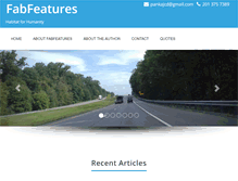 Tablet Screenshot of fabfeatures.com